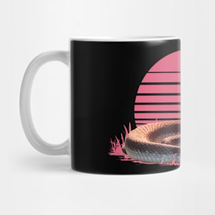 Retro sunset rattle snake Mug